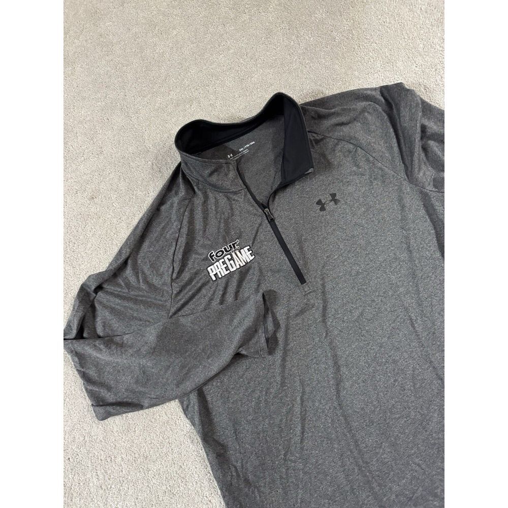 Under Armour Men's Size 2XL Pullover Sweater Quarter‎ Zip Loose "four Loco" EUC